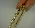 14 k yellow gold and diamond marquise bar bangle #s2166302