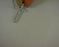 1.01 tcw 14k white gold diamond cross