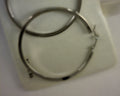 14K WHITE GOLD SQUARE TUBE HOOPS 2X4MM