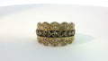 14K HONEY GOLD  7/8 CHOCLATE DIAMONDS 3/4 NUDE DIAMONDS