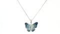 14K VANILLA GOLD DENIM OMBRE SAPPHIRE 7/8CTS VANILLA SAPPHIRE 1/8 CTS PENDANT