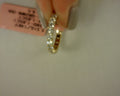 LAB grown 1.85tcw 14 k yellow gold eternity band  sz6.5
