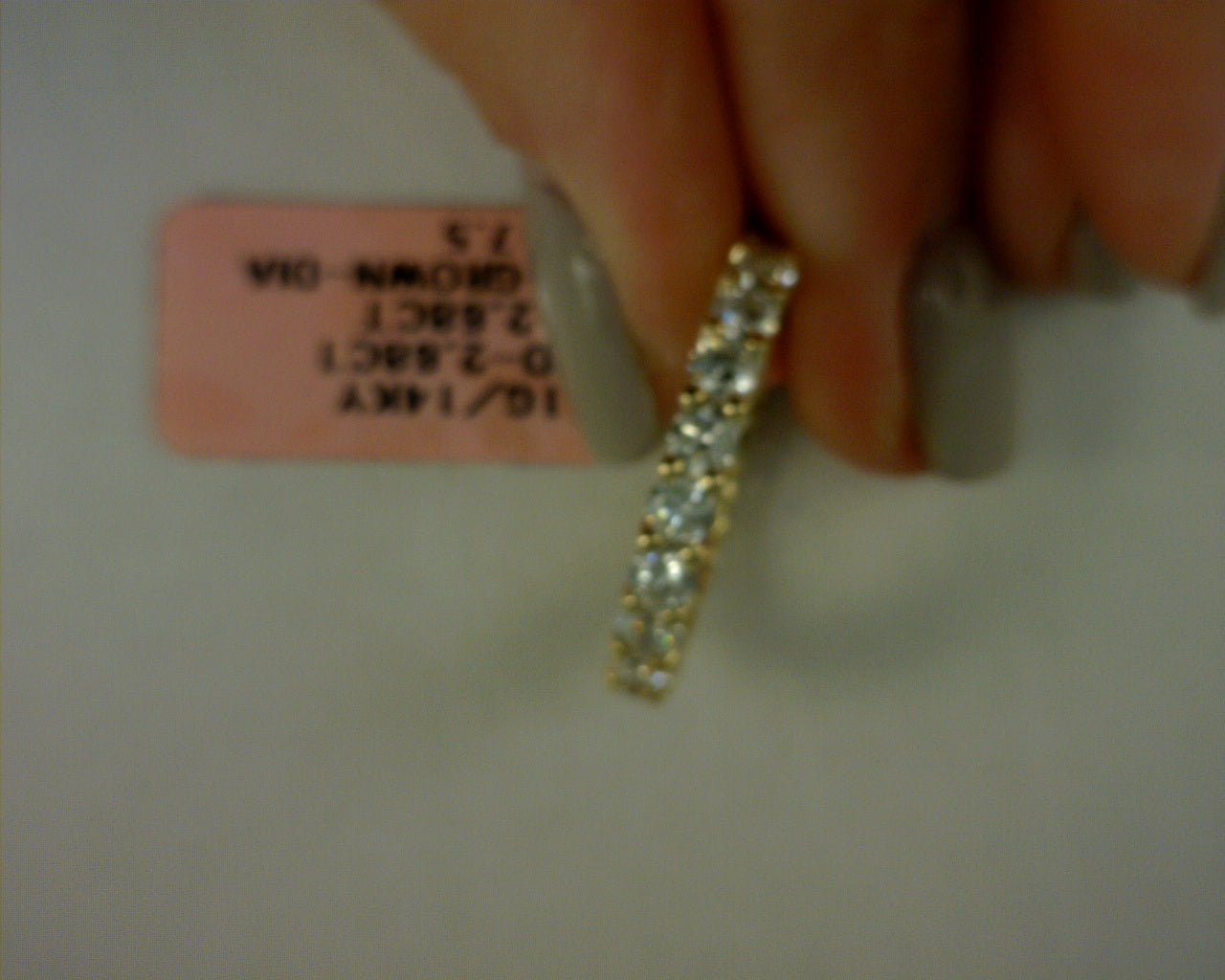 LAB diamond eternity band 14k yellow gold 2.68tcw sz.7.5