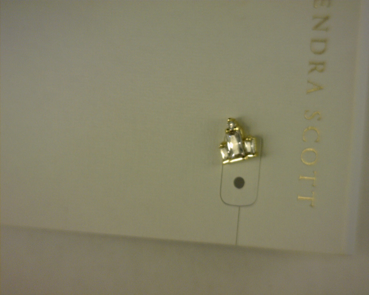 JUIETTE GOLD PLATE STUD EARRING