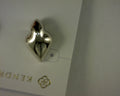 adeline metal stud ear rhodium metal