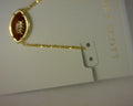 football short pendant necklace gold metal