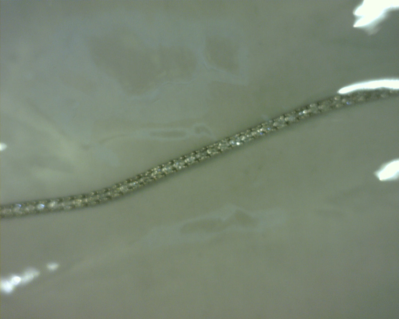 FC CREATIONS 14K WHITE GOLD 4CT TENNIS NECKLACE 17INCH