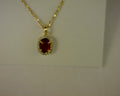 daphne crystal mecklace gold dark burgundy iilusion