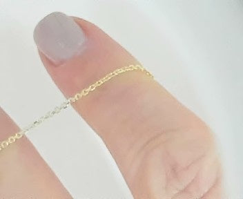 18inch 14kt yellow gold 1mm 1.9grams
