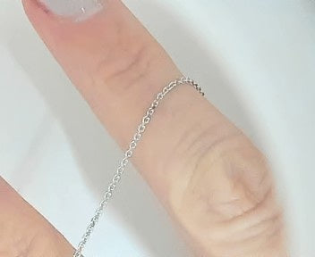 18 inch 14kt white gold 2.0grams 1mm