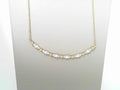 Gabriel NY 14K Yellow Gold Curved Bujukan Bar Diamond Necklace.30ctw S1622933