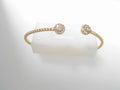 Gabriel NY 14K YG Bujukan .28ctw Split Cuff  Round Pave Diamond S1219609