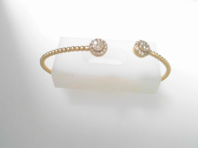 Gabriel NY 14K YG Bujukan .28ctw Split Cuff  Round Pave Diamond S1219609