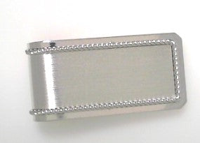 Sterling Silver Money Clip with Twisted Rope Trim
