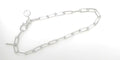Sterling Silver Elongated Chain Bracelet  8"
