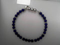 Sterling Silver 6mm Lapis Beaded Bracelet Bujukan Collection