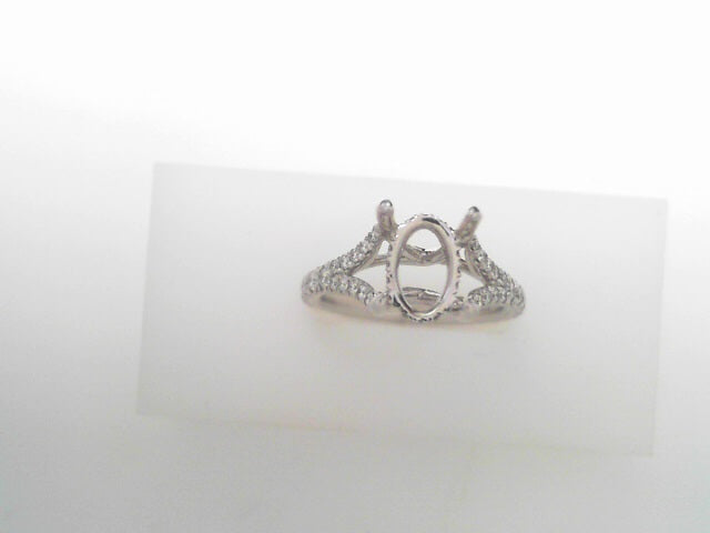 Gabriel NY Vaughn - 14K White Gold Oval Diamond Engagement Ring S1355629