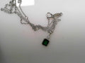 Simulated Diamond/Emerald Pendant