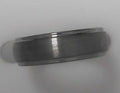 Tungsten Ring with Brushed Finish and Polished Edges 7mm Sz 10