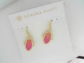 Lee Petal Drop Earring Gld Sunrise Ombre Drusy