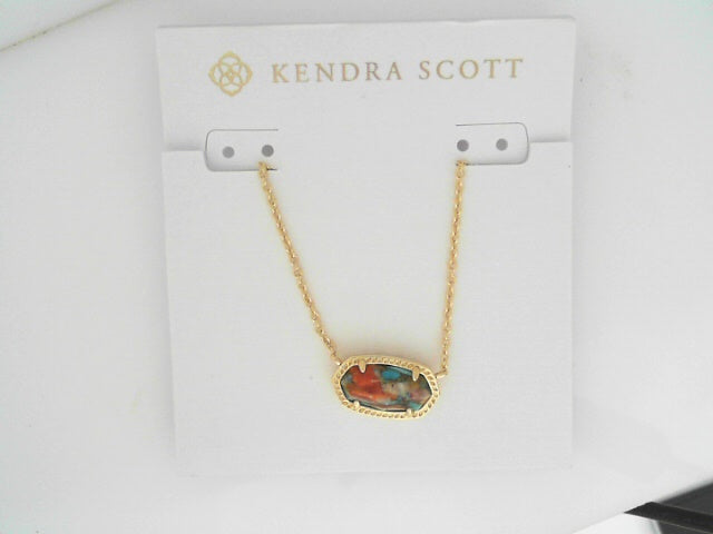 Elisa Neck Gold Bronze Red oyster