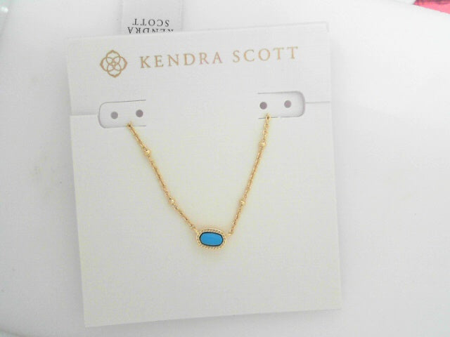 Mini Elisa Neck Gold Turquoise