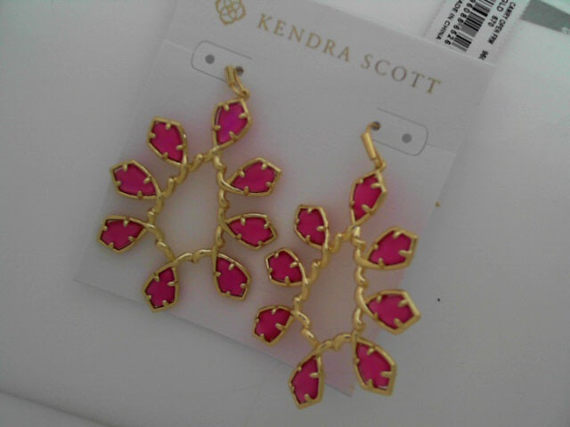 Camry Open Frame Earring GLD Azalea