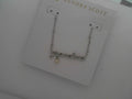 Grandma Script Pendant Necklace Rhod White Pearl