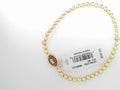 Kendra Scott Football Stretch Bracelet Gold Orange Goldstone