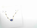 Kendra Scott Mini Elisa Enamel Pendant Gold Cobalt Illusion