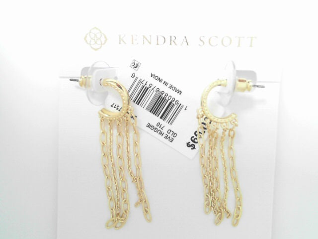 Kendra Scott Eve Huggie Earrings Gold Metal