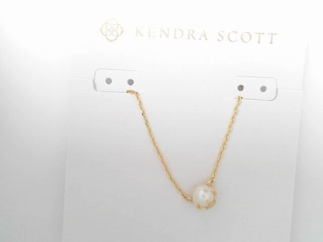 Kendra Scott Ashton Pearl Pendant Gold White Pearl