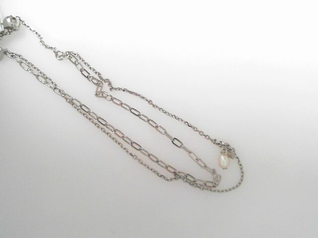 Kendra Scott Eve Multi Strand Bracelet Rhodium White Pearl