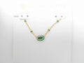 Kendra Scott Mini Elisa Enamel Pendant Gold Emerald Illusion