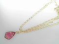 Kendra Scott Camry Enamel Necklace Gold Azalea Illusion