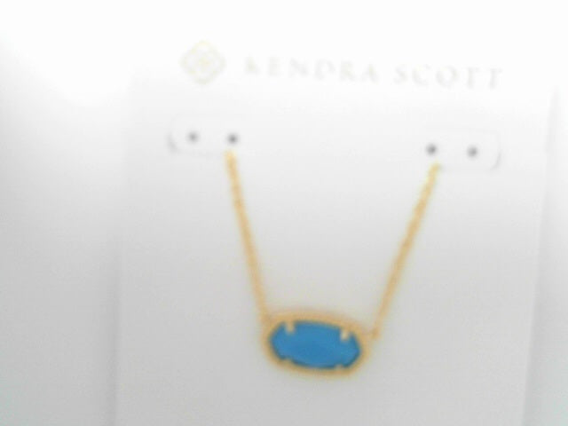 Kendra Scott Elisa Necklace Gold Turquoise