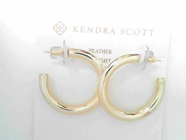 Kendra Scott Colette Hoop Earrings Gold Metal