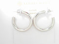 Kendra Scott Colette Hoop Earrings Rhod Metal