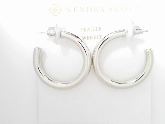 Kendra Scott Colette Hoop Earrings Rhod Metal