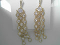 DANA EARRING GLD METAL CZ
