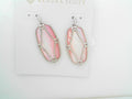 Elle Lattice silver earrings
