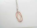 Elle Lattice silver necklace