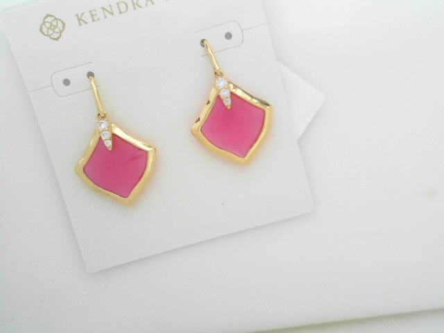 joelle drop earrings gold azalea