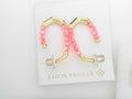 Sylvia Hoop Gold Pink Chalcedony