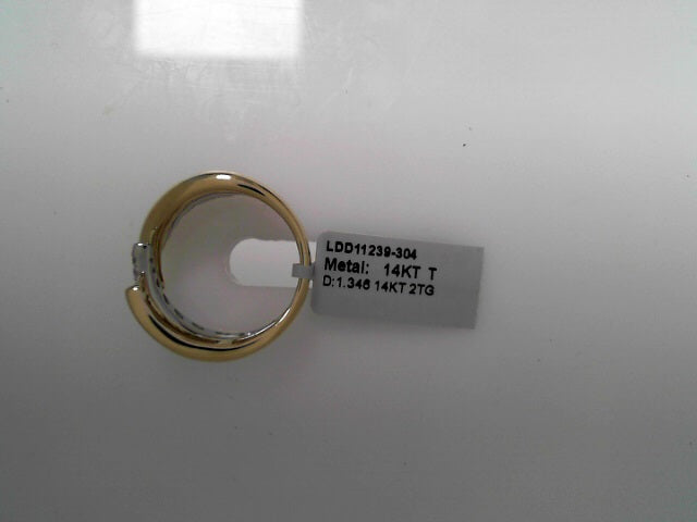 Diamond Ring 1.34ct 14K White/Yellow Gold Size 7.5