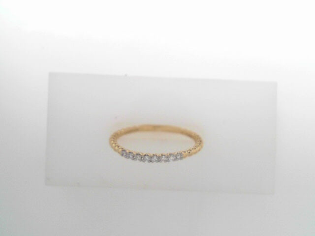 Gabriel NY 14kt Bujukan Bead and Diamond Stackable Ring .06ctw #S1983447
