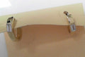 14ky .286ctw  Baguette Hoop Earring