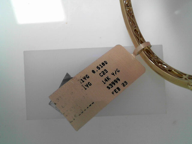 Levian 14k y/g diamond bangle .51ctw