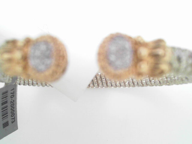 Vahan Sterling Silver w/14K Yellow Gold .09 ct Bracelet