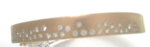 14ky 1.15 ctw Dimond Bangle Bracelet Sz 6.5